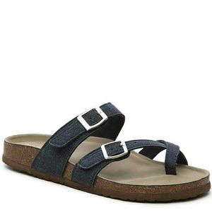 Black Madden Girl Flat Sandals Shoes